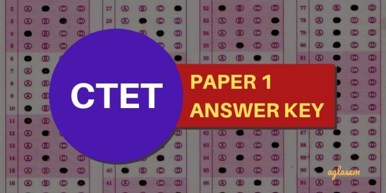 CTET Paper 1 Answer Key 2021