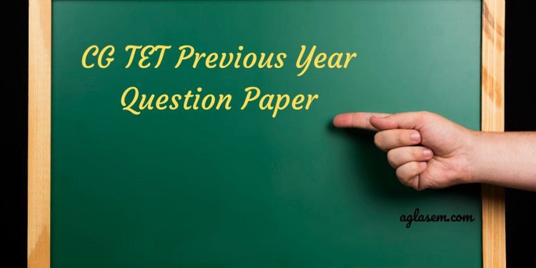 CG TET Previous Year Question Paper
